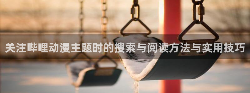 YY漫画完结:关注哔哩动漫主题时的搜索与阅读方法与实用技巧配图